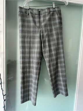 Petite women’s plaid work pants 4P